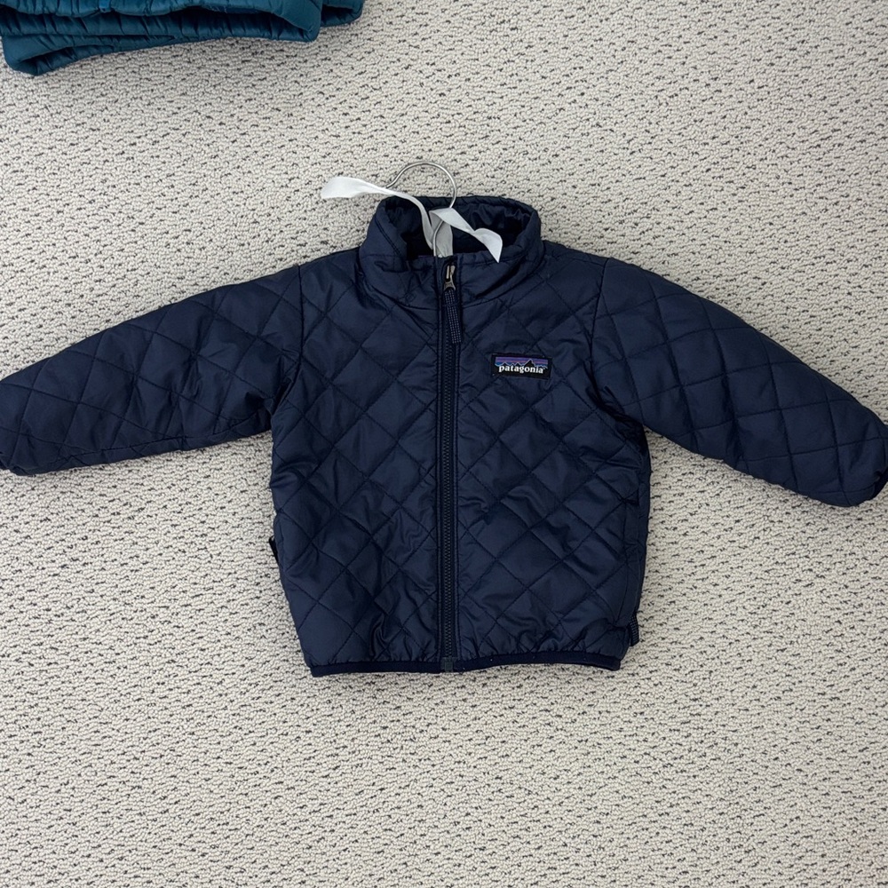 Patagonia Kids Navy Quilted Jacket
